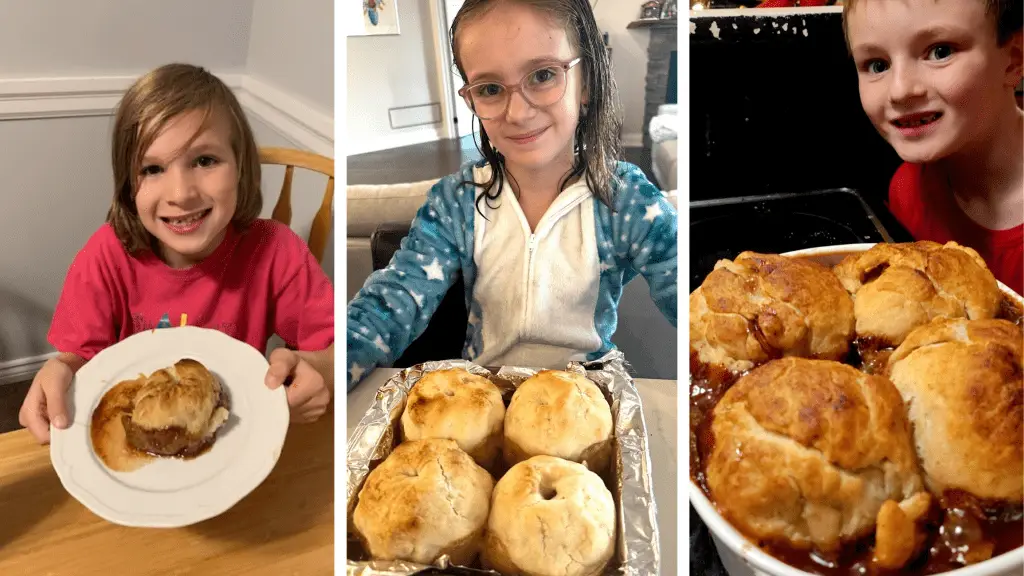 Picture of Apple Dumplings and Their Young Bakers