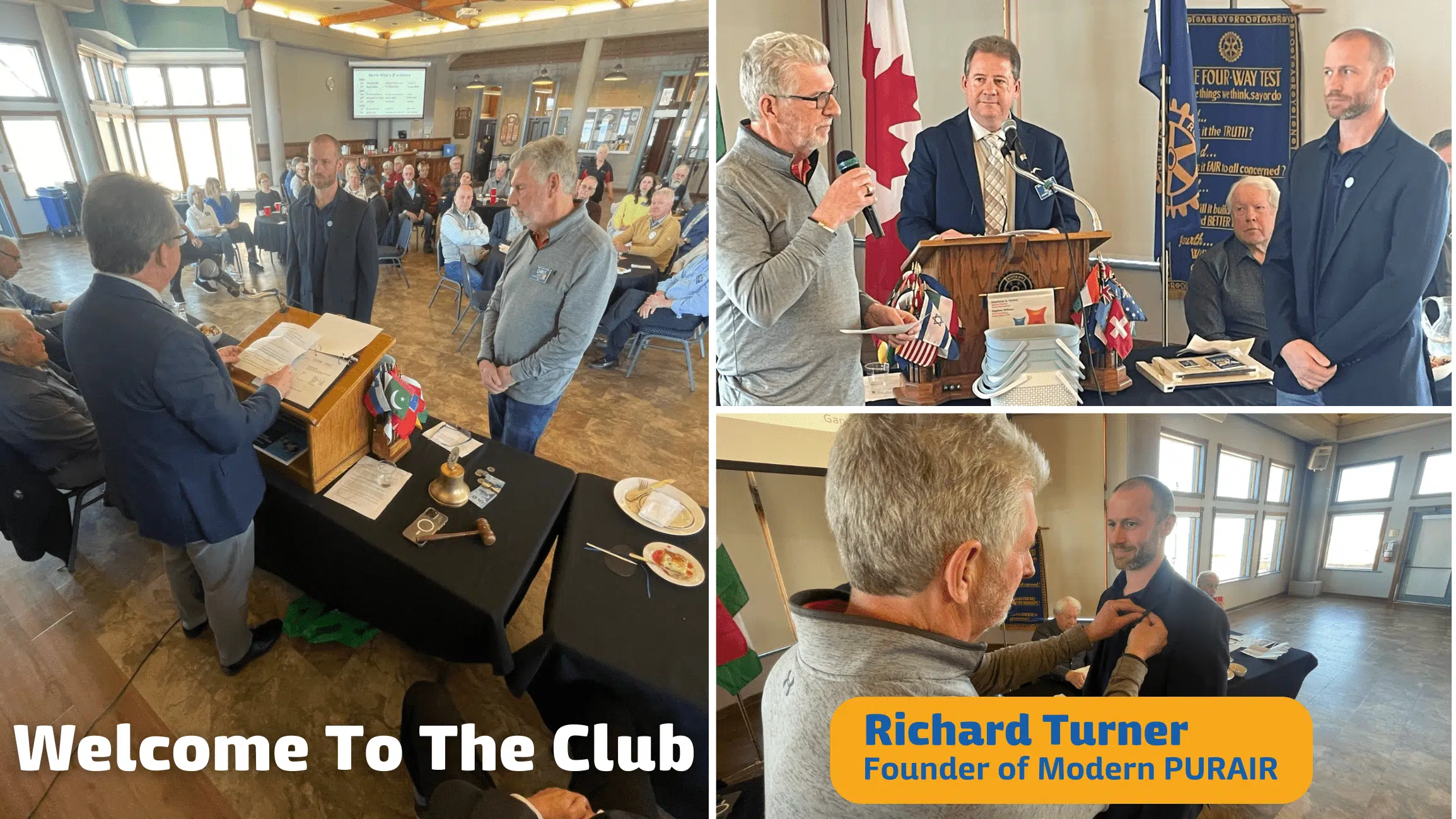 Richard Turner Being Welcomed To The Club