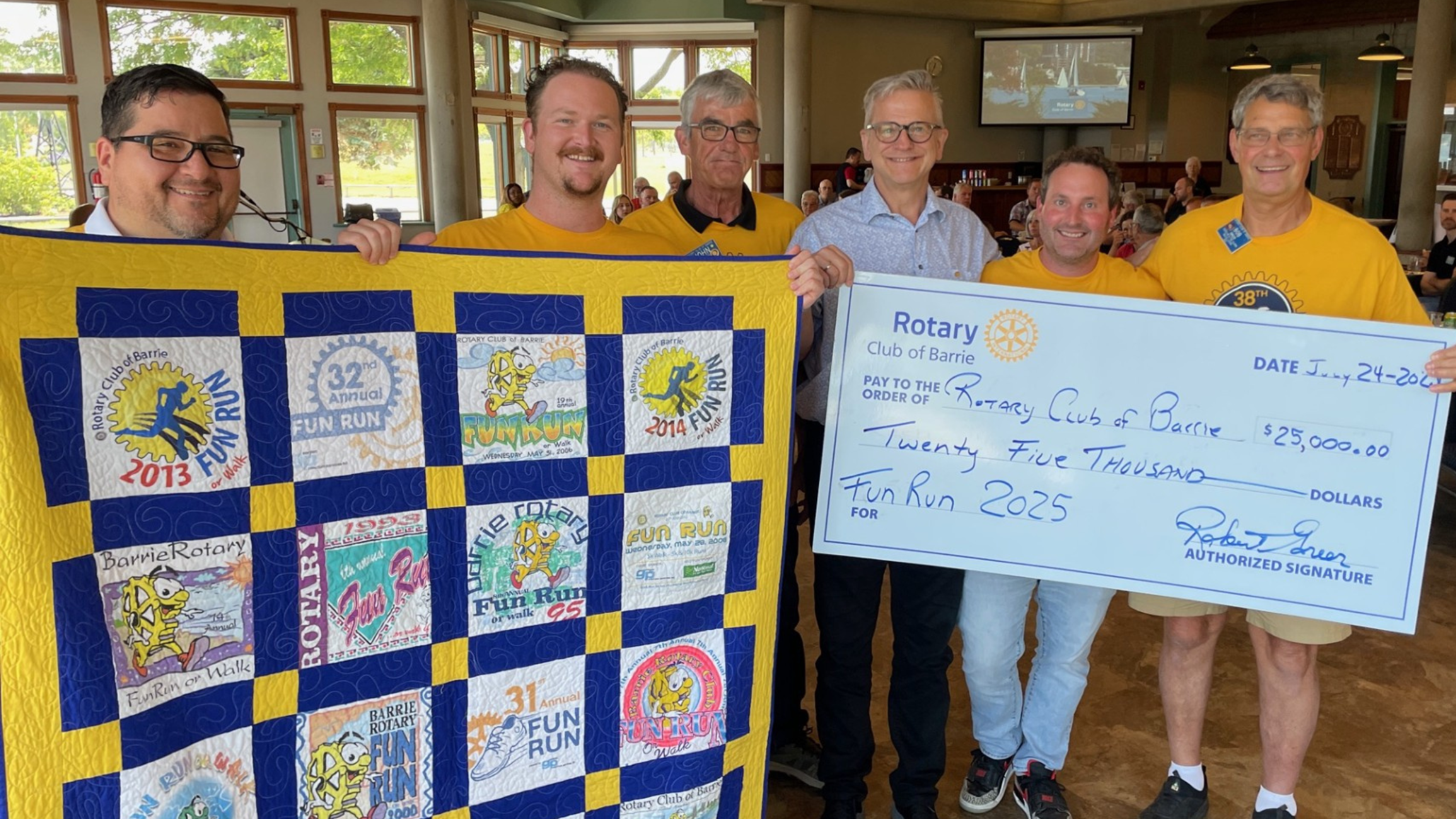 The Fun Run Cheque Presentation
