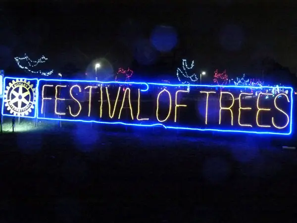 Festival of Trees sign