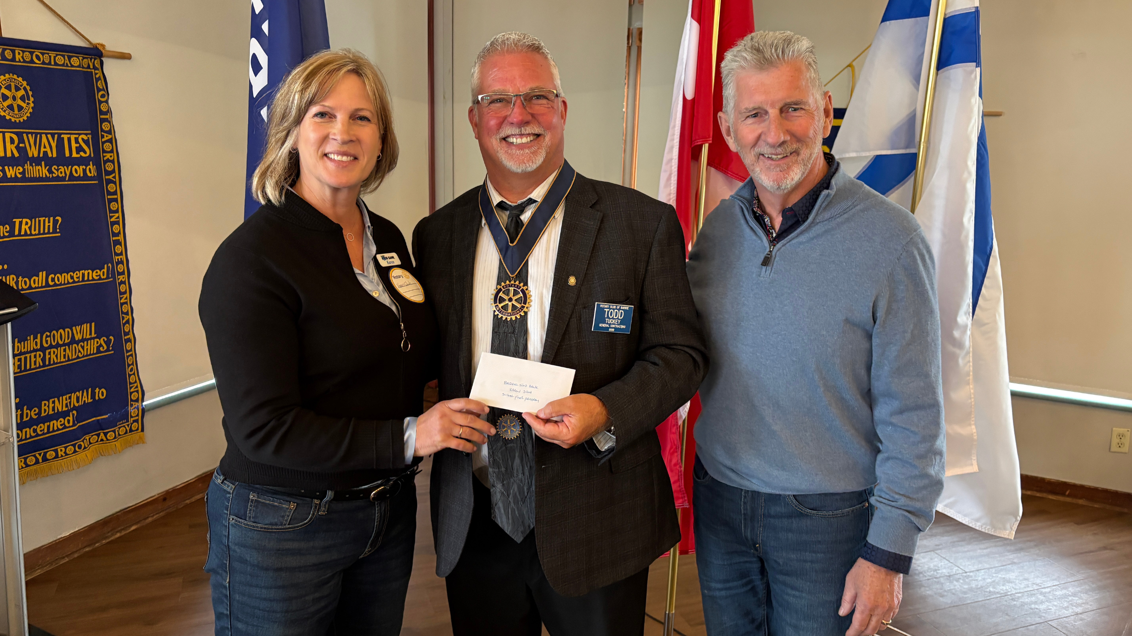 Food Bank Cheque Presentation