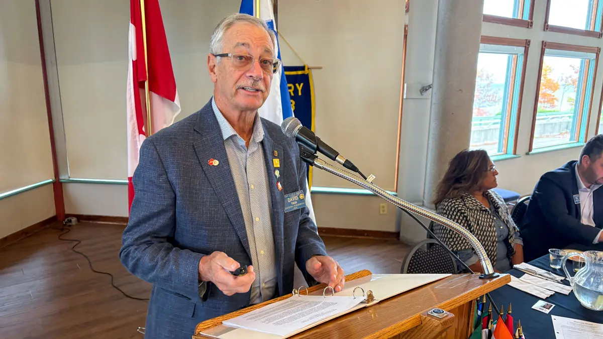David Tisch Speaking To The Club On World Polio Day