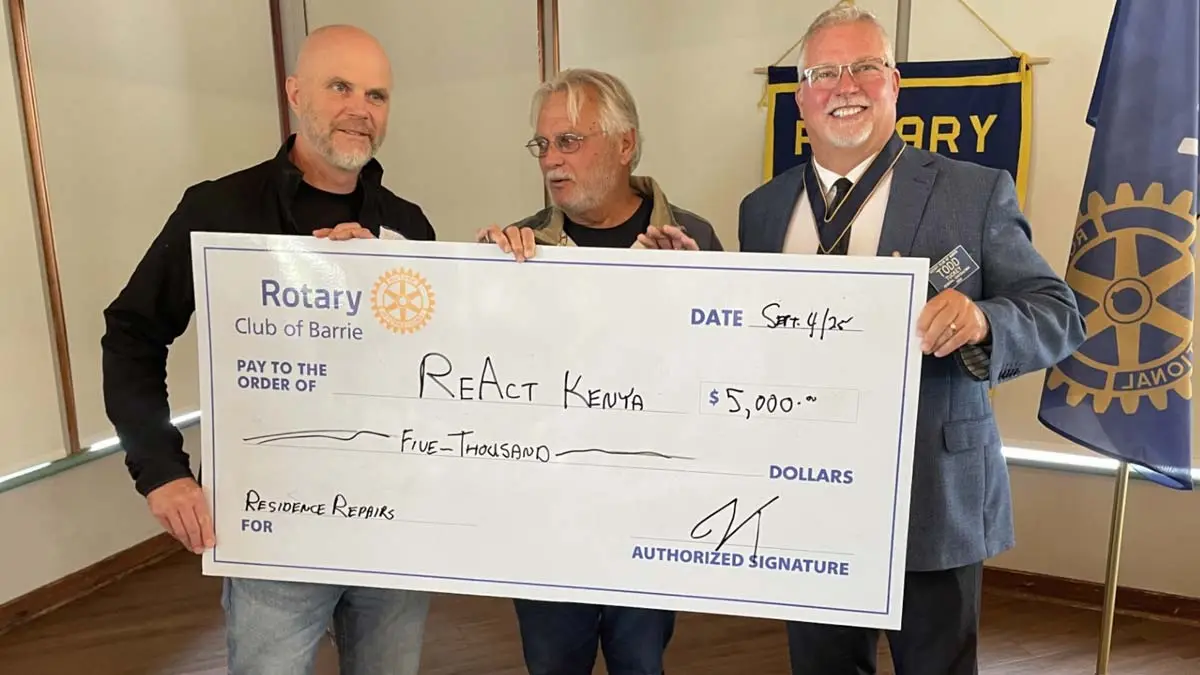 ReACT Kenya Cheque Presentation